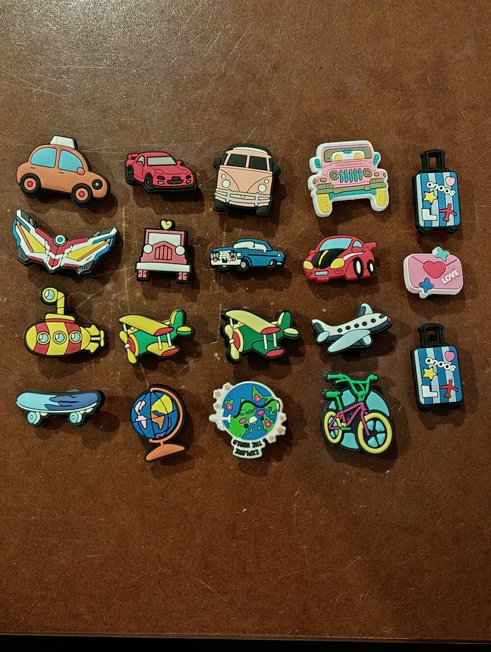 10/$10 Jibbitz Croc Charms - Mix/Match - Cars, Jeeps, Planes, Misc Travel - New